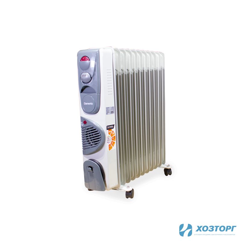 Масляный радиатор с тепловентилятором DAMENTO REA-11, 2500 Вт, регулируемый термостат, 3 реж.мощности (1/1)