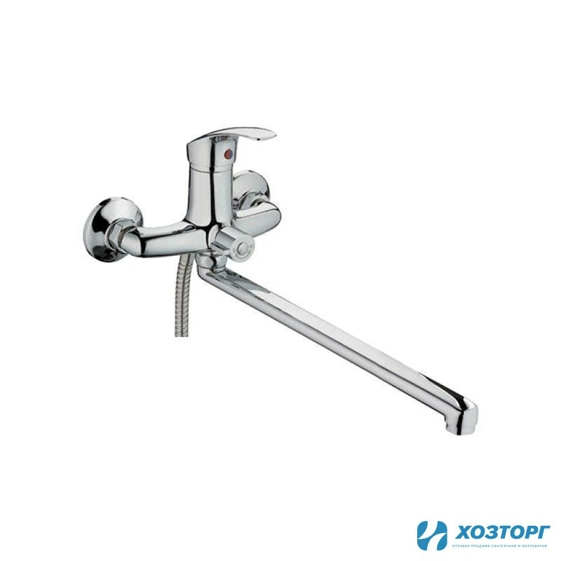 Смеситель д/ванны CRON 2236 D35 шаровый, хром, излив 40F,  дивертор в корпусе (1/10)