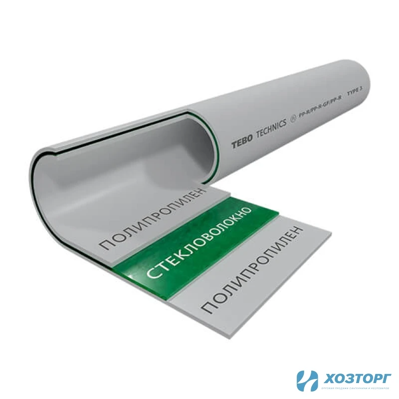 Труба PN25/25 х 4,2 SDR6 (стекловолокно) ТВ серый 031010403 (4/80)