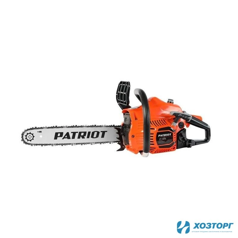 Пила бензиновая цепная PATRIOT 3816 1,5кВт/2лс,шина16"/40см,57зв3/8,1,3мм,топ/бак0,31л (1/2)