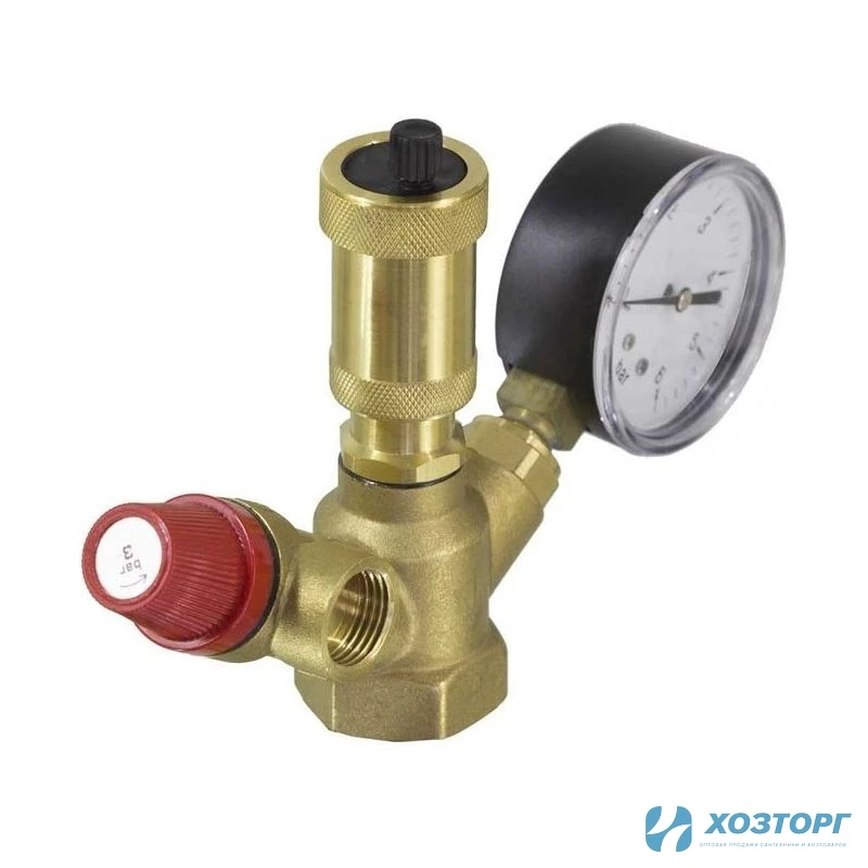 Группа безопасности для котла 1" 1.5 бар TIMJH-1024-1.5bar МИНИ (1/16)