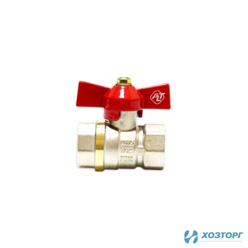 Кран шаровой ALT-Z PN25 1" В/В бабочка 014030203 ЭКОНОМ (6/48)