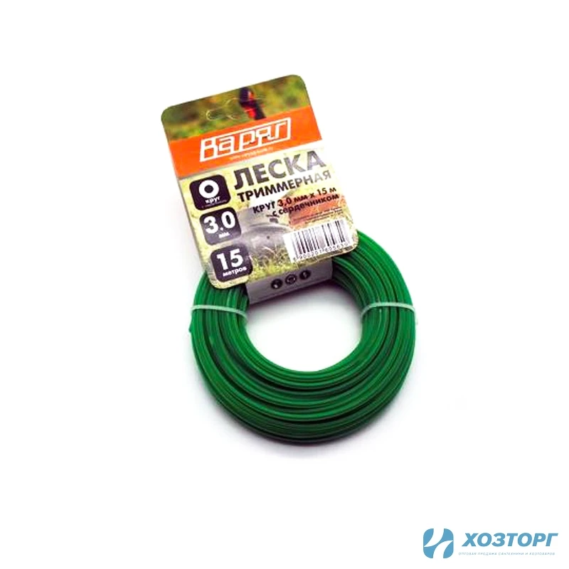 Леска ВАРЯГ 3,0 мм круглая с сердечн,15 метров (5/200)