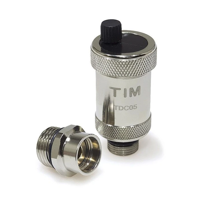 Воздухоотводчик автоматический 1/2" прямой с запорным клапаном TIM BL5816 (1/100)