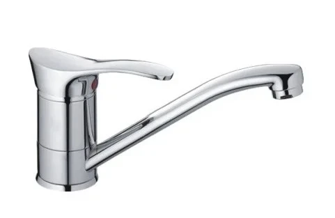Смеситель кухня HAIBA 4501-К  D40 ,п/шп ,латунь,нос 15 см (1/10)