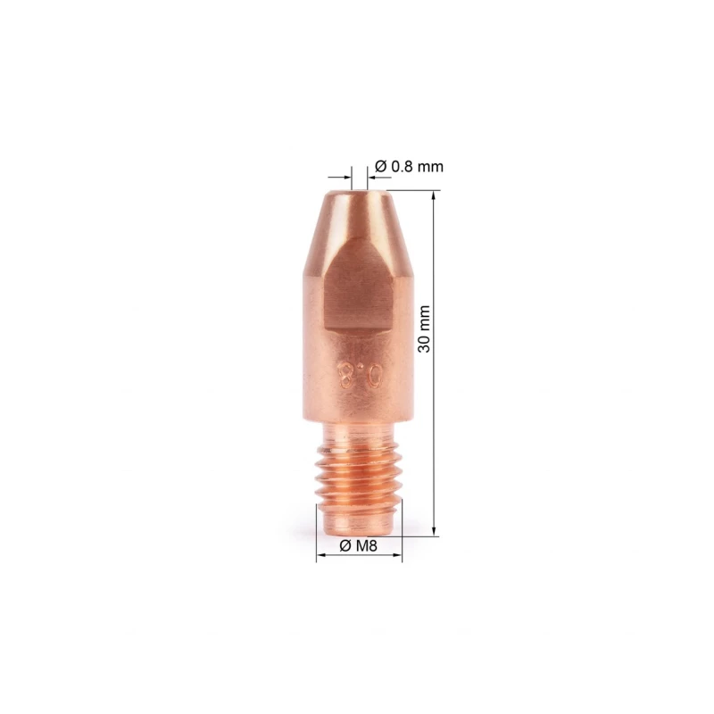 Наконечник токосъемный М8х30х0.8 Foxweld 3053 (1/10)