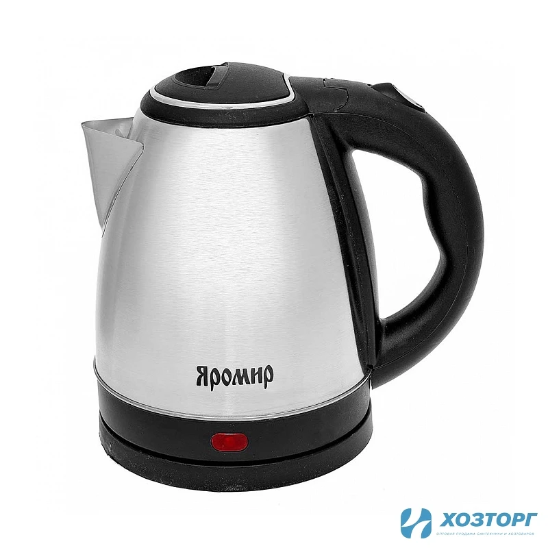 Электрочайник  1,5л, 1500Вт, нерж.сталь+черный пластик/ЯРОМИР ЯР-1057 (1/12)