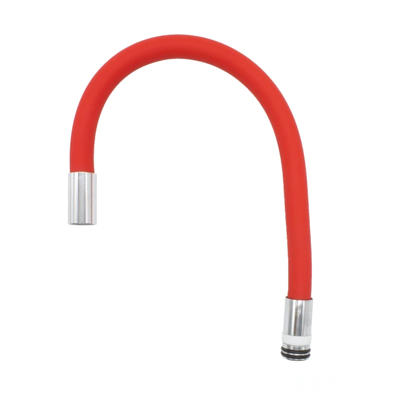 Излив для кухни, гибкий силиконовый, красный DORON D55-RED (1/50)