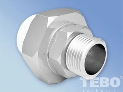 Муфта комбинированная разъёмная нар.рез. 32*1" ТВ белая 015020908 (10/60)