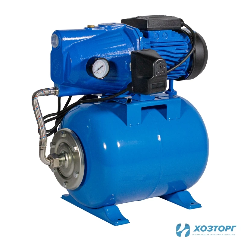 Станция автоматического водоснабжения  ВАРЯГ НПЧ 1200 У - 24 (1200Вт, чугун, напор 53м, производ. 60л/мин, подкл1") (1/10)