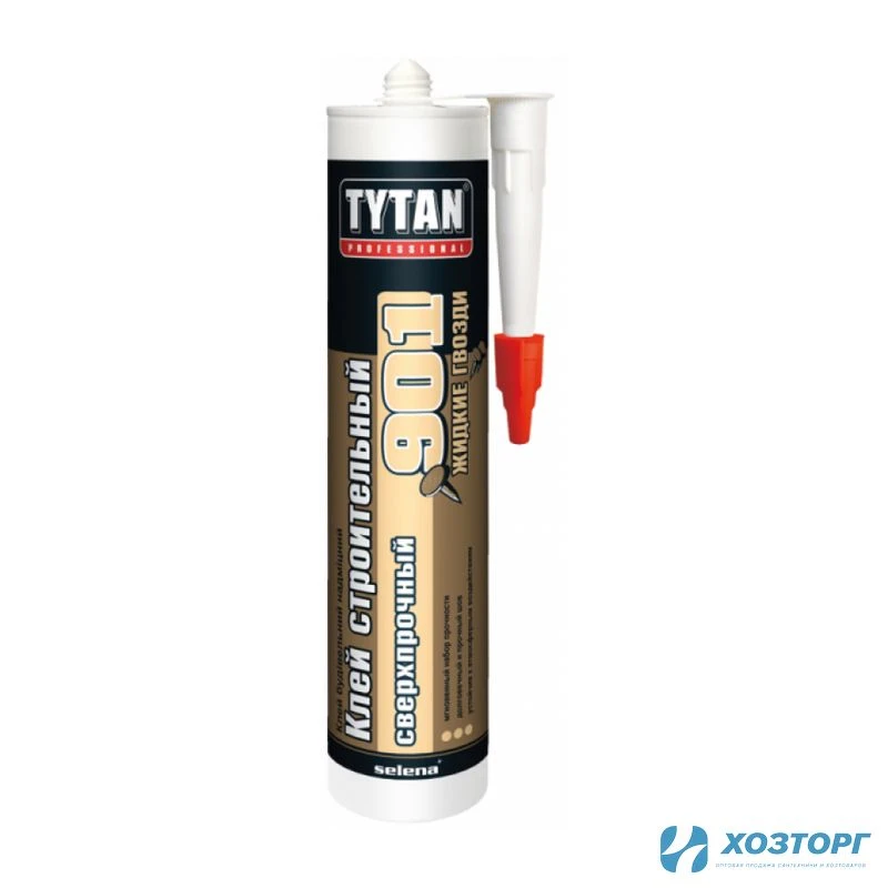 Клей TYTAN Professional строительный сверхпрочный №901 бежевый 390г, 23288 (1/12)