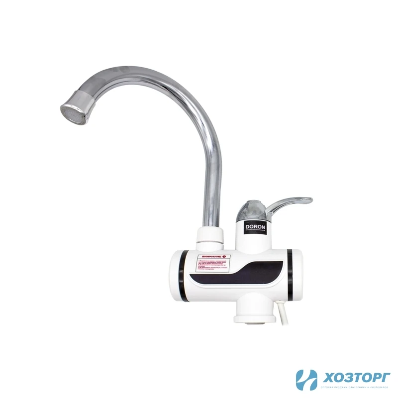 Кран-водон. проточн типа DORON HF-004D(3000 Вт,220В/50Гц,темп.нагрев.до60С,жидкокр..индик. темп) (1/12)