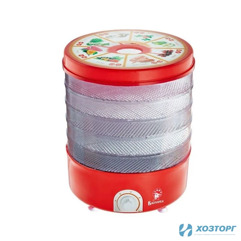 Сушилка для овощей и фруктов электрич. Василиса 5 съёмных секций 30х5 см, 520Вт/ СО3-520 (1/1)