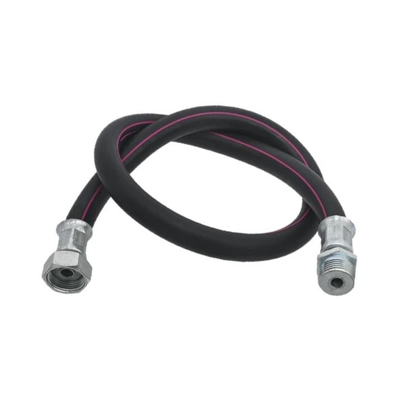 Газовая подводка , черная ELKA серия Rubber, в/н, 150 см (9мм) 1/2" (1/30)