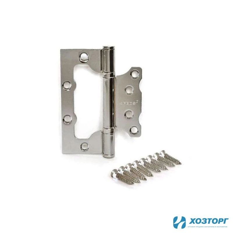 Петля накладная Apecs 100*75*2,5-B2-STEEL-CR Хром (цена за одну штуку) 00018041 (10/100)
