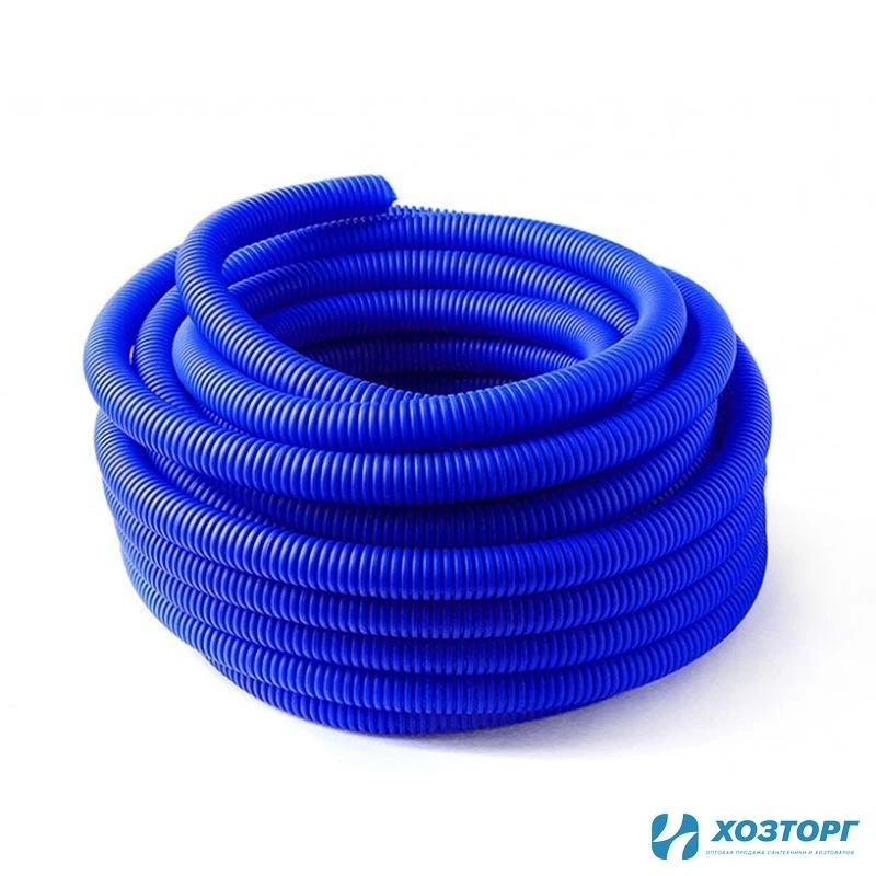 Шланг гофрированный Ø40мм х 30 м синий  (34мм внутренний) 00713 (1/14)