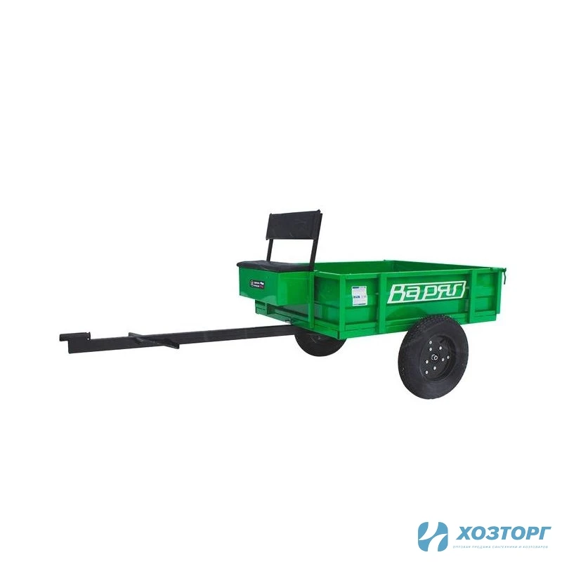 Телега к мотоблоку ВАРЯГ ТПМ1-171 (кузов 1105*940*280),1 местн ,колеса 4*10,300 кг (1/4)