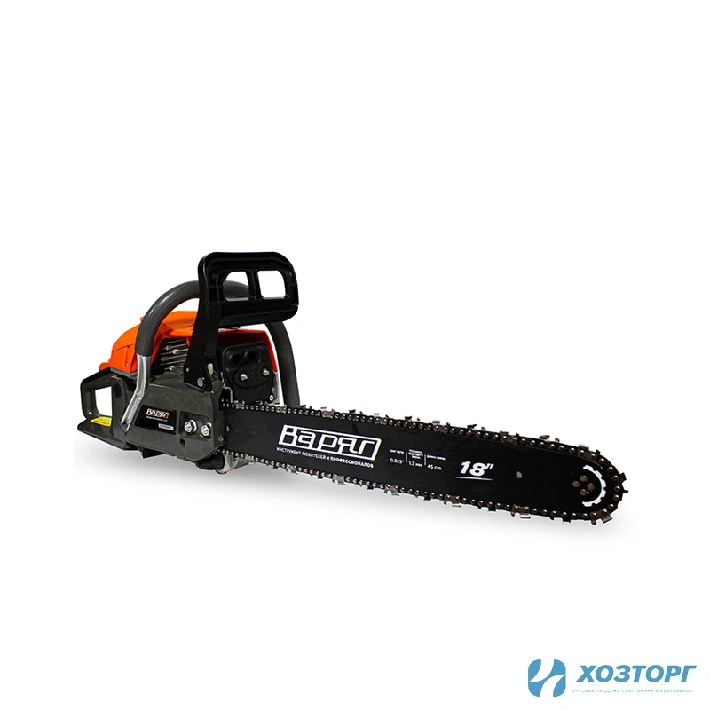 Пила бензиновая цепная  ВАРЯГ ПБ-432  2,3кВт/3,2 лс,шина18"/45см,72зв (1/2)