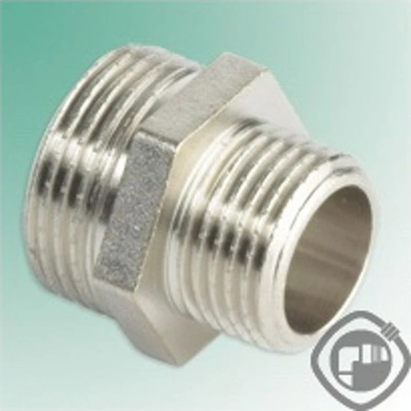 Ниппель переходной 15*8 (1/2"х1/4") наружная резьба ALT 003060201 (50/900)