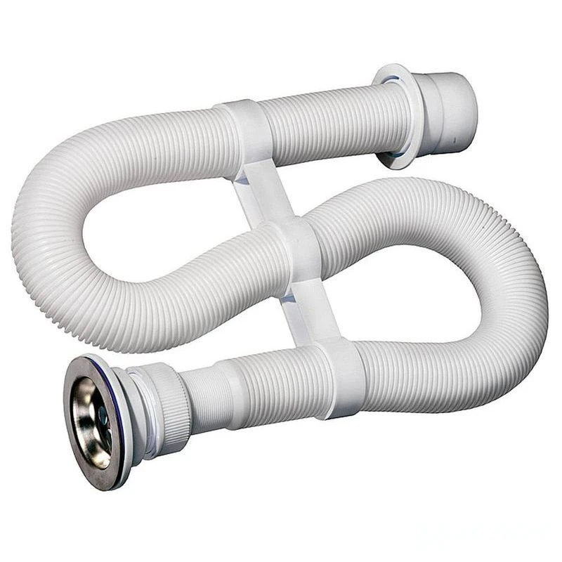 Сифон гофрированный 1 1/4" чашка Ø70мм, выпуск Ø40/50мм "VIR" 30980312 (1/30)