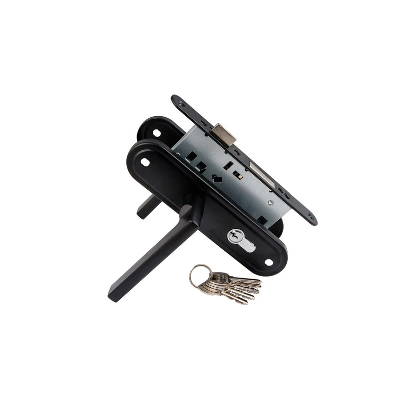 Замок врезной S-Locked 155-50 мод.224 BL черный матовый 122875 (1/20)