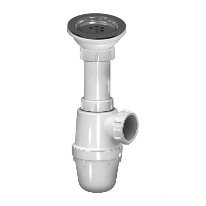Сифон бутылочный 1 1/2" чашка Ø115мм, выпуск Ø40 Akvater/САНДЕСАНТ B0170-АК (1/25)