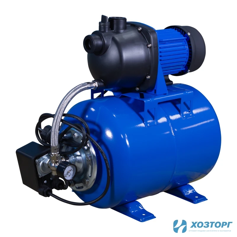 Станция автоматического водоснабжения  ВАРЯГ НПП 750 - 24 (750Вт, пластик, напор 38м, производ. 42л/мин, подкл1") (1/12)