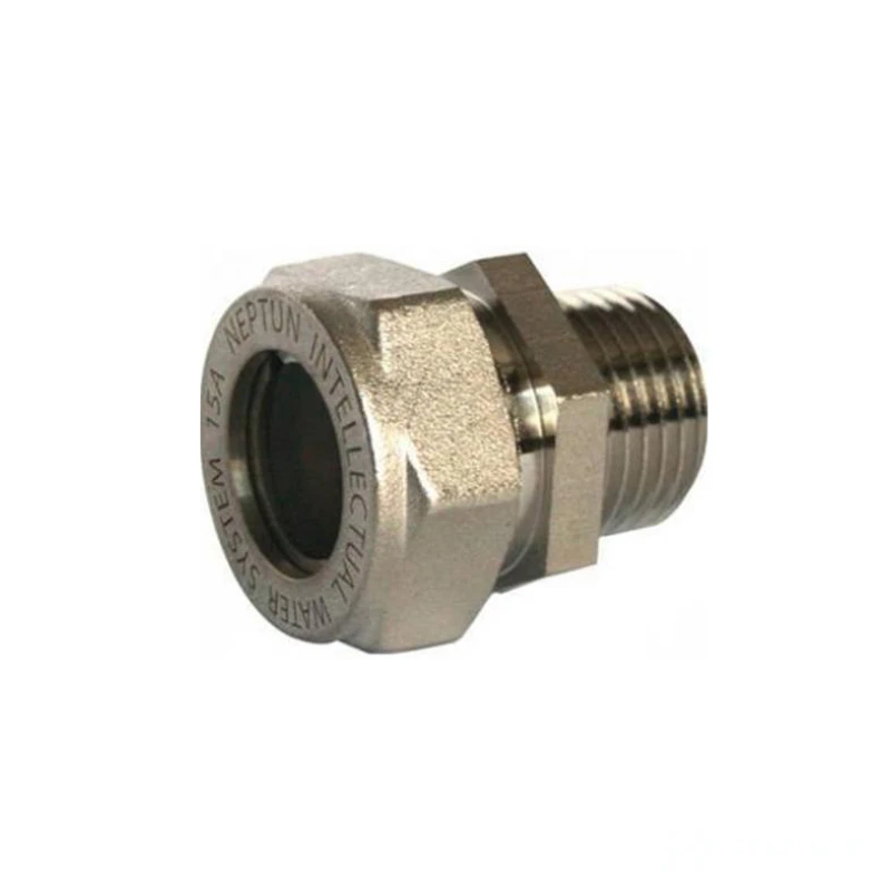 Муфта обжимная латунь (никелированная) 25*3/4" ш ZTI.611.002505N (5/50)