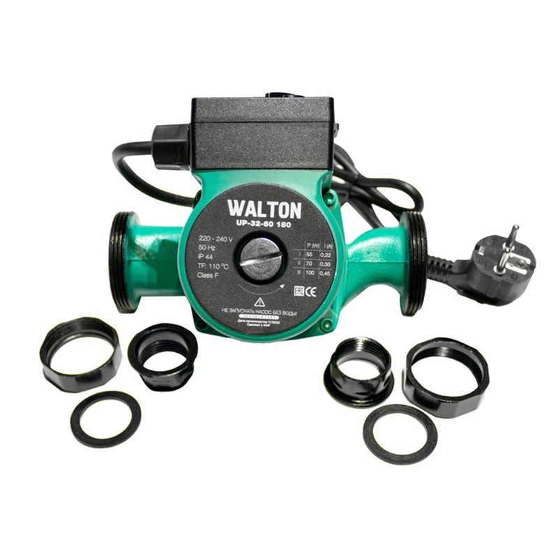  Насос циркуляционный WALTON UP 32-60, 180мм, напор 6м, 100Вт, подключение 1 1/4" с проводом (1/8/192)