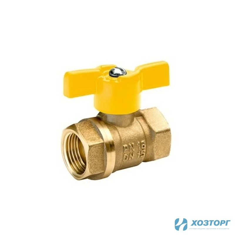 Кран шаровый БАЗ  1" г/г бабочка газовый 11Б27П Ду25 А10/1 (1/25)