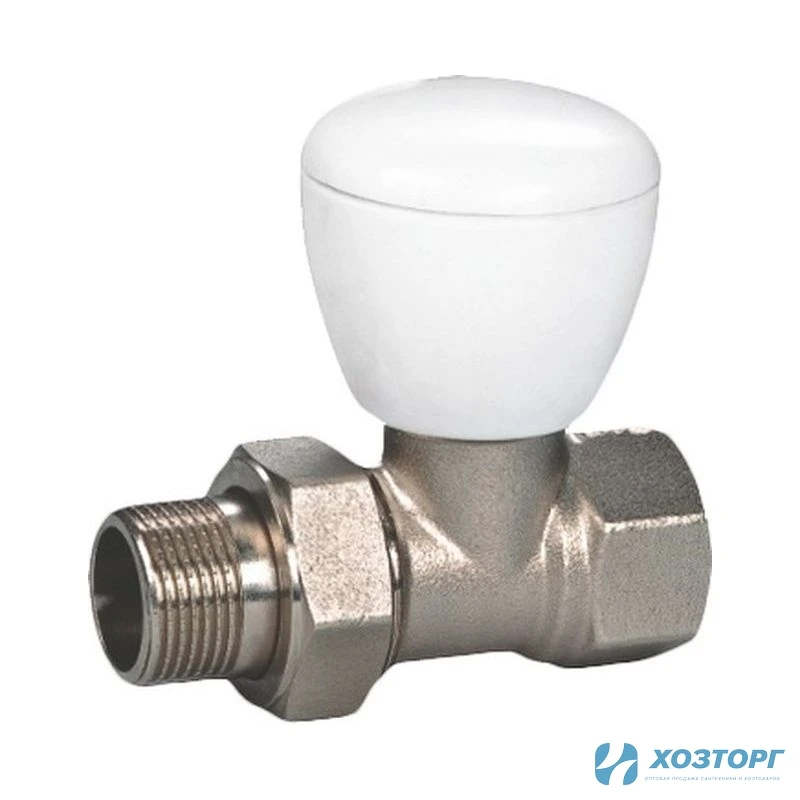 Кран для радиатора (усил) верх/прямой 1/2" (SMS899) 03889 (10/80)