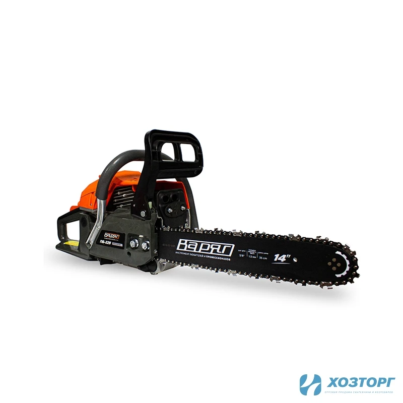 Пила бензиновая цепная  ВАРЯГ ПБ-229  2,1кВт/2,9лс,шина14"/35см,53зв (1/2)