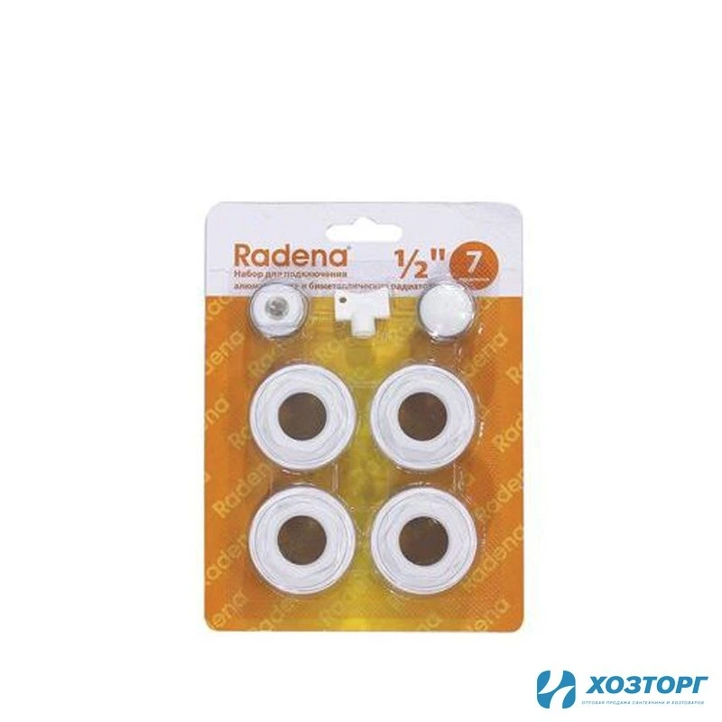 Набор для подключения RADENA 1/2 7 предм. (перех.1*1/2 лев,кр.Маевск) (1/40)