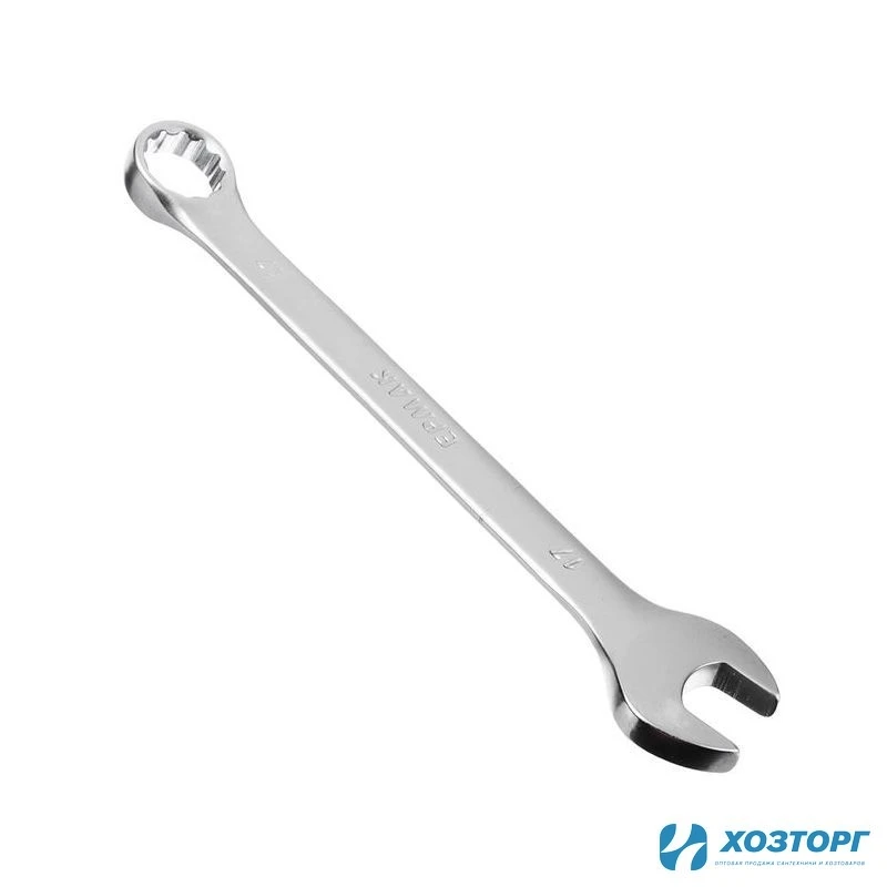 Ключ комбинированный  17мм матовый ЕРМАК CRV 736-058 (10/100)