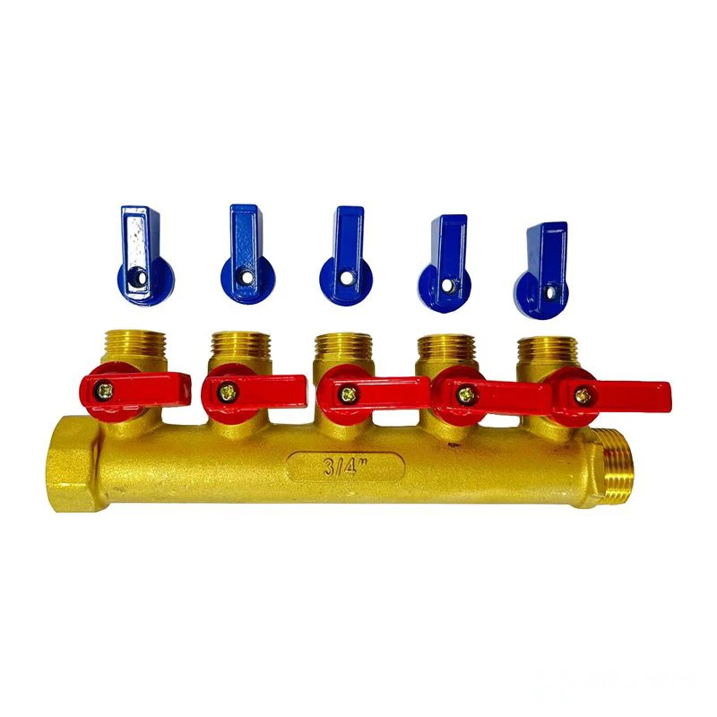  Коллектор с кранами 3/4"x1/2" на 5 выходов Damento Clima (1/25)