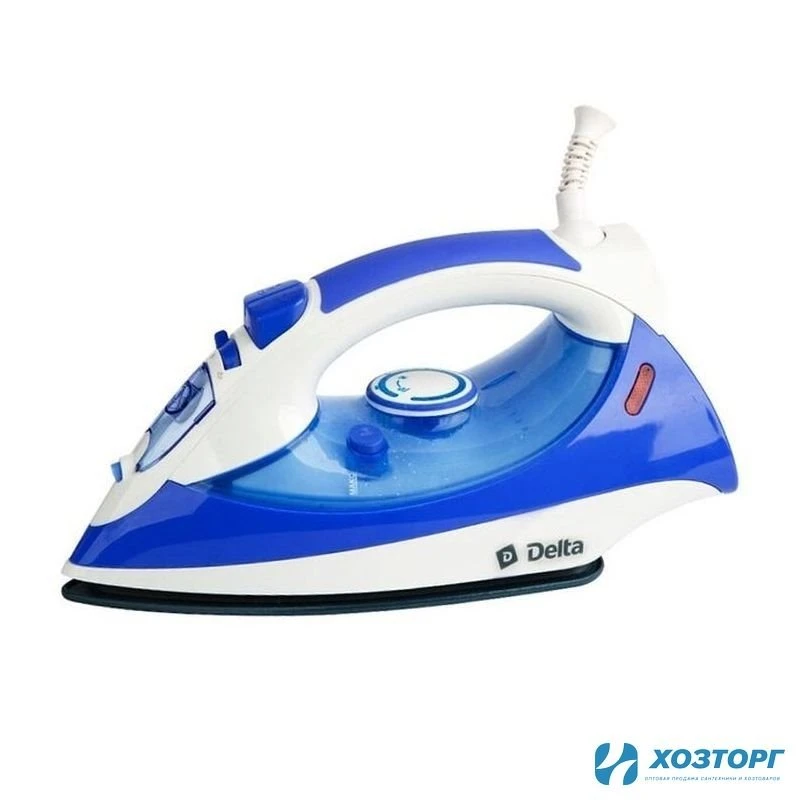 Утюг DELTA D-415 фиолетовый (2600Вт, керам.покр,самоочистка,паровой удар,отпарив.,индик.нагрева) (1/6)