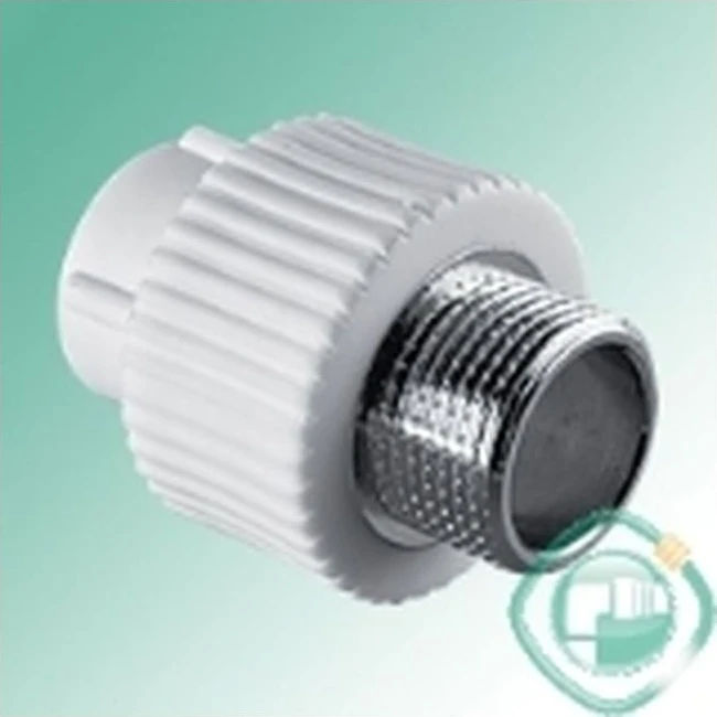 Муфта комбинированная нар.рез. 20х1/2" R-ТВ белая 0300023602 (40/160)