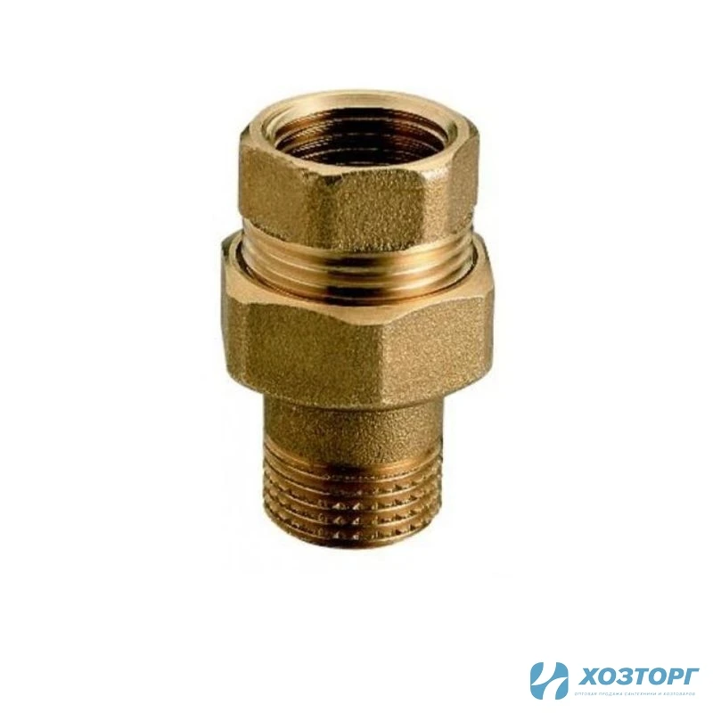 Американка прямая 15 (1/2") внутренняя/наружная резьба под прокладку TIM HJS022B (10/120)