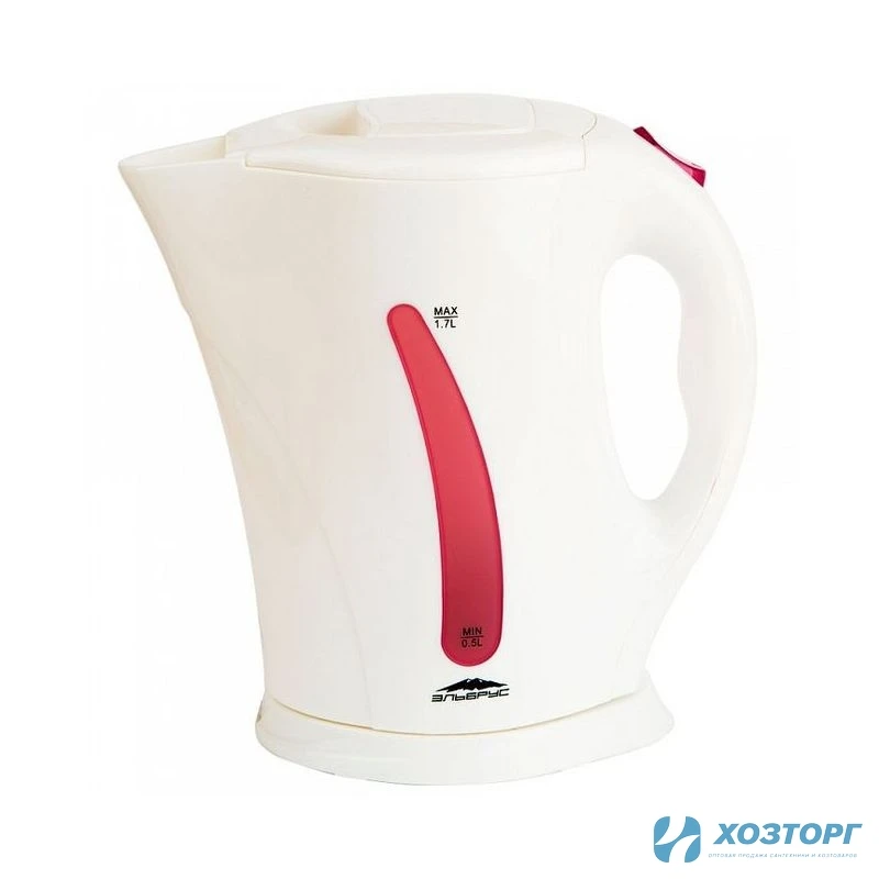 Электрочайник  1,7л, 2200Вт, жаропрочный пластик, белый/Эльбрус-2 (1/12)