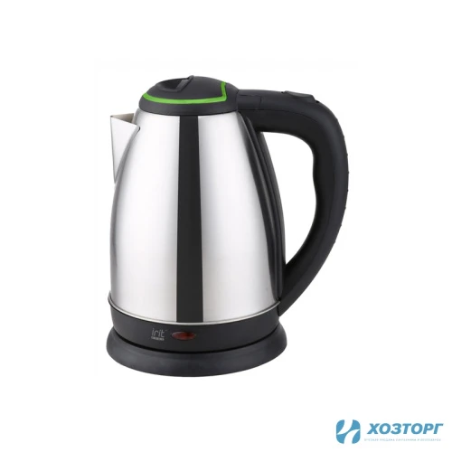 Электрочайник  1,8л, 1500Вт, нерж.сталь, зеленая вставка/IRIT IR-1338 (1/12)