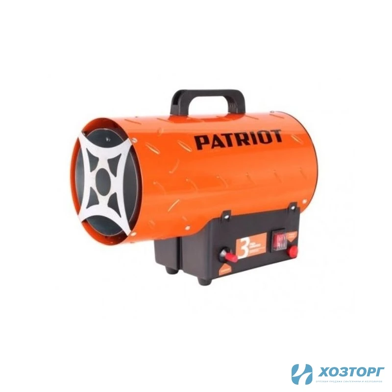 Газовая тепловая пушка PATRIOT GS 30. 30кВт, 650м/ч,пьезо поджиг,редуктор,шланг, 633445022 (1/1)