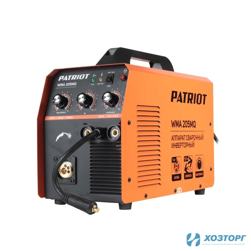 Полуавтомат сварочный инверторный PATRIOT WMA 205MQ MIG/MAG/MMA
