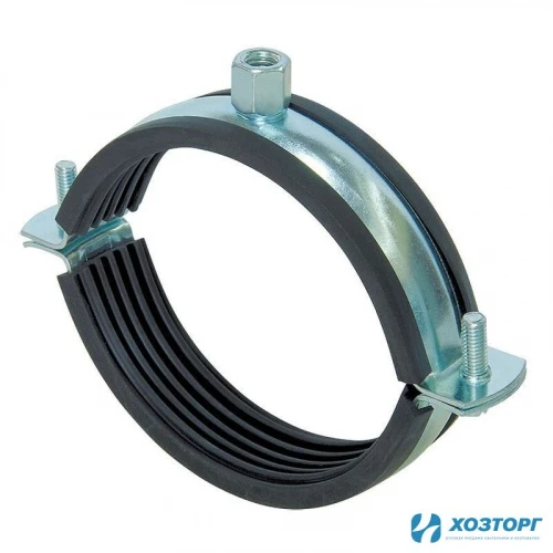 Хомут с резинкой 1 1/4" (40-45)  УТ00000209 (1/100)