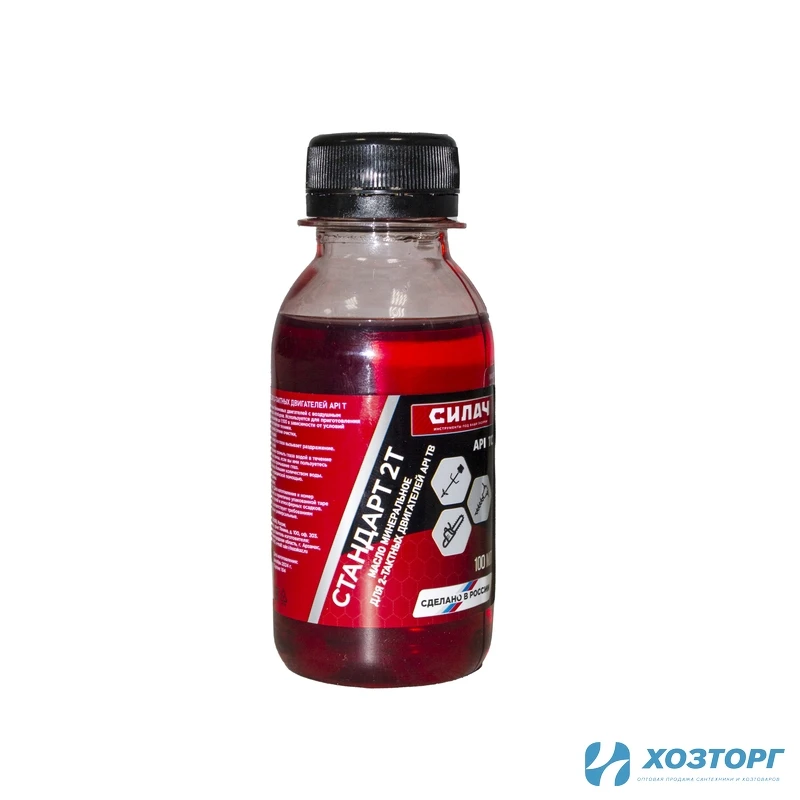 Масло двухтактное минеральное СИЛАЧ СТАНДАРТ 2Т API TC, 100мл (24/24)