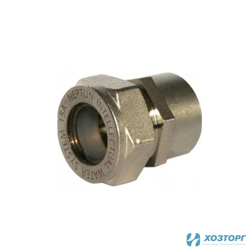 Муфта обжимная латунь (никелированная) 25*1" г ZTI.612.002506N (5/40)