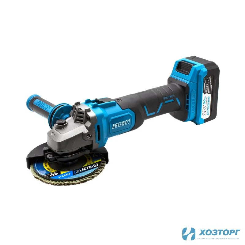 Угловая шлифмашина аккумуляторная ВАРЯГ МШУ-122 (21В, 125мм диск, плавный пуск) кейс, без АКБ, без ЗУ (1/5)