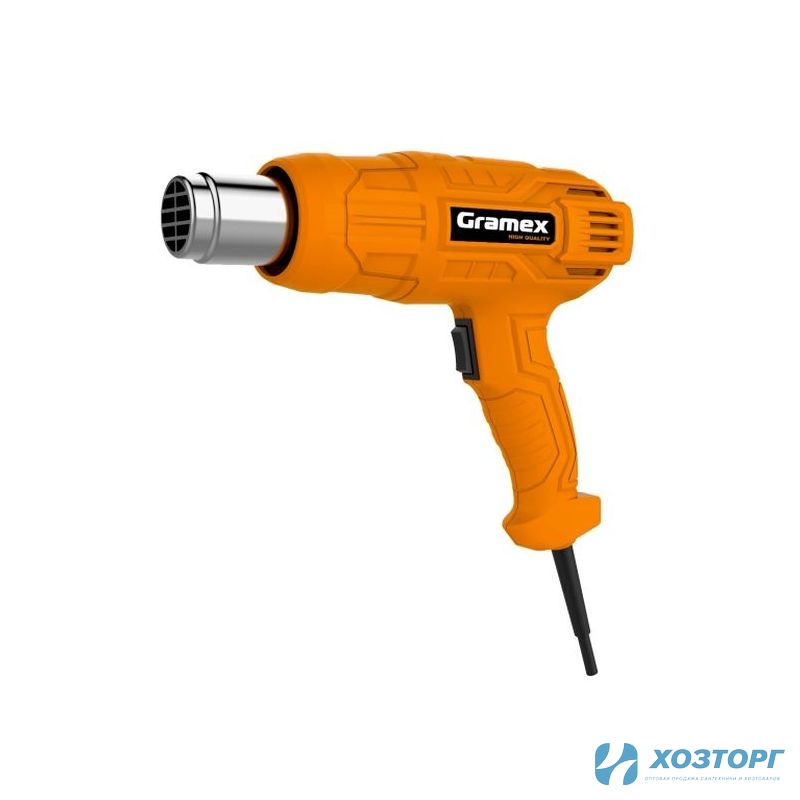 Фен строительный Gramex HHG-2000 (2,0кВт,300/500 л/мин,350/600°C) (1/10)