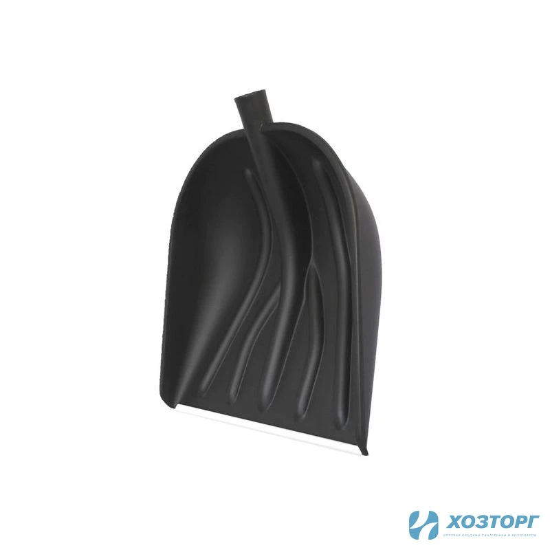 Лопата снеговая "Купец" с алюминевой планкой, без черенка d-32, 400х390мм (10/10)