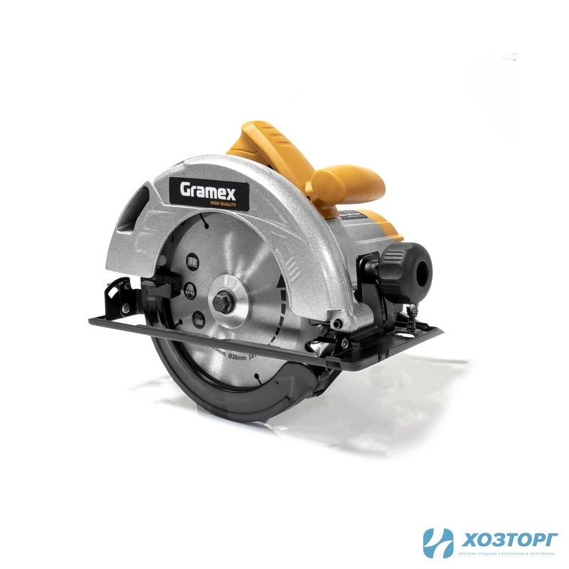Пила дисковая Gramex HCS-185-1700 (1700Вт, 185/20мм, 4800 об/мин, угол 45) (1/4)