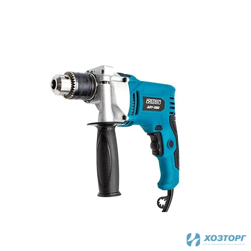 Дрель электрическая ударная  ВАРЯГ ДЭУ-1100 (1100Вт, 0-3000 об/мин, 0-48000 уд/мин) (1/5)